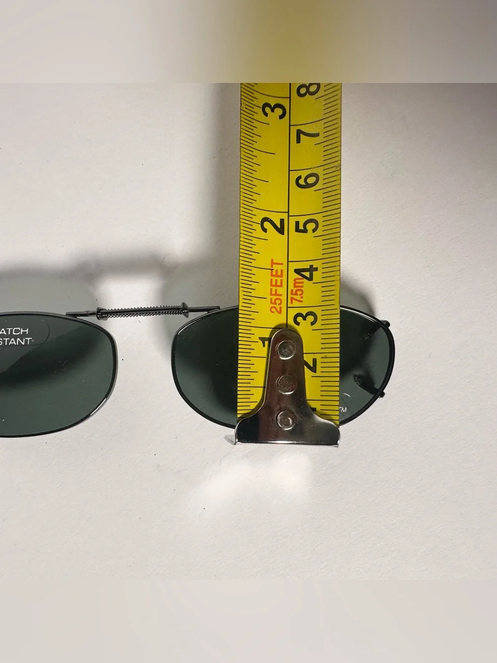 Polar Optics Clip-On Polarized Sunglasses Expandable Scratch Resist Rectangle